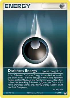 Darkness Energy (Special) 87 - Power Keepers Pokesingles