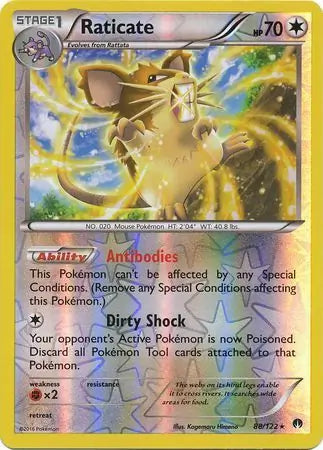Raticate Reverse Holo 88 - BreakPoint Pokesingles