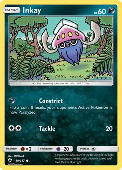 Inkay 89 - Burning Shadows Pokesingles