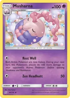 Musharna 89/236- Unified Minds Pokesingles