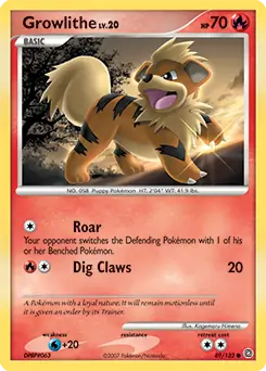 Growlithe 89 - Secret Wonders Pokesingles