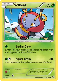 Volbeat 8 - XY Base Pokesingles