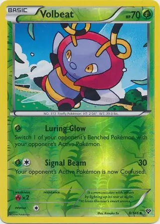 Volbeat Reverse Holo 8 - XY Base Pokesingles