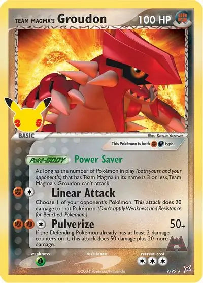 Team Magma's Groudon 9, Celebrations | Sword & Shield, , 7.00 kr, Pokesingles. Kjøp pokemon kort til lave priser hos oss.
