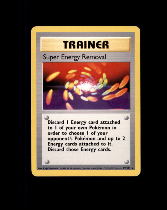 *SE BILDE FOR TILSTAND* Super Energy Removal #79 Pokemon Base Set Pokesingles