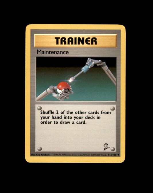 *SE BILDE FOR TILSTAND* Maintenance #112 Pokemon Base Set 2 Pokesingles