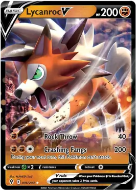 Lycanroc V 091, Evolving Skies | Sword & Shield, , 5.00 kr, Pokesingles. Kjøp pokemon kort til lave priser hos oss.