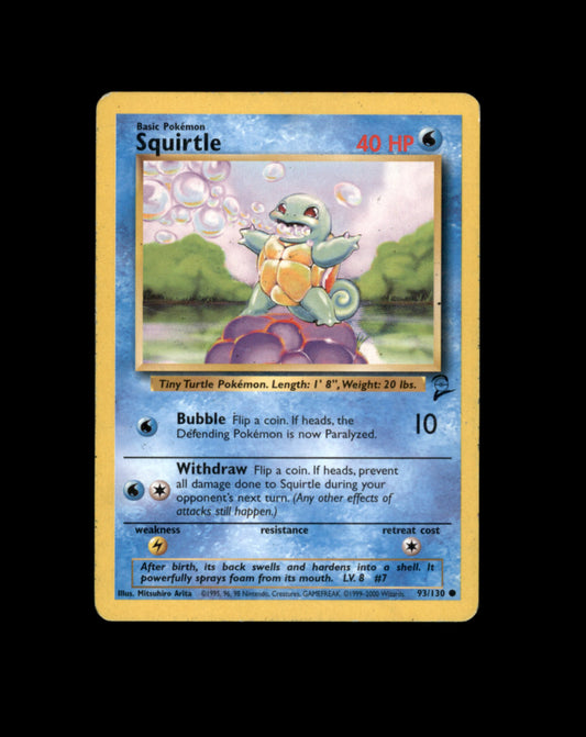 *SE BILDE FOR TILSTAND* Squirtle #93 Pokemon Base Set 2 Pokesingles