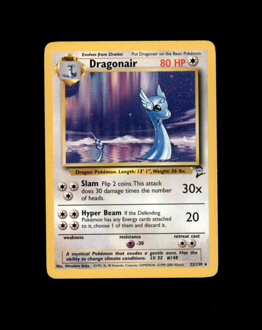 *SE BILDE FOR TILSTAND* Dragonair #22 Pokemon Base Set 2 Pokesingles