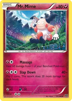 Mr. Mime 91 - XY Base Pokesingles