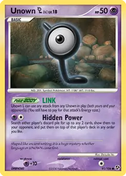 Unown L 91 - Great Encounters Pokesingles