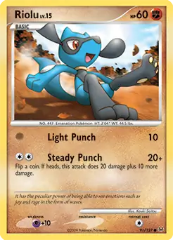 Riolu 91 - Platinum Pokesingles