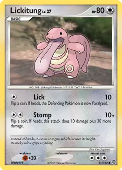 Lickitung 91 - Secret Wonders Pokesingles