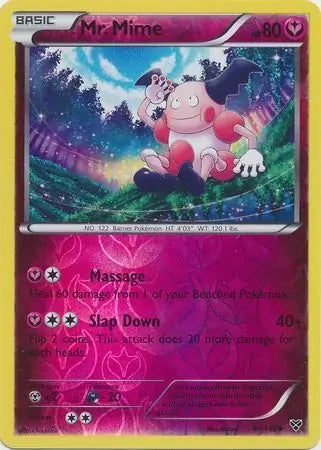 Mr. Mime Reverse Holo 91 - XY Base Pokesingles