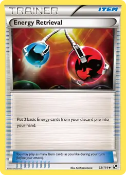 Energy Retrieval 92 - Black and White Base Pokesingles