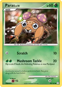 Paras 92 - Mysterious Treasures Pokesingles