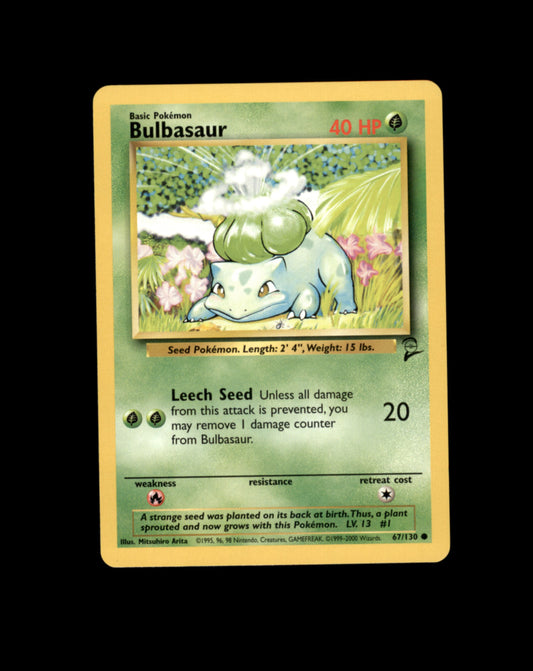 *SE BILDE FOR TILSTAND* Bulbasaur #67 Pokemon Base Set 2 Pokesingles