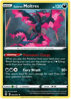 Galarian Moltres Holo Rare 093, Evolving Skies | Sword & Shield, , 5.00 kr, Pokesingles. Kjøp pokemon kort til lave priser hos oss.