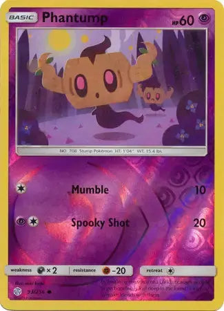 Phantump Reverse Holo 93 - Cosmic Eclipse Pokesingles