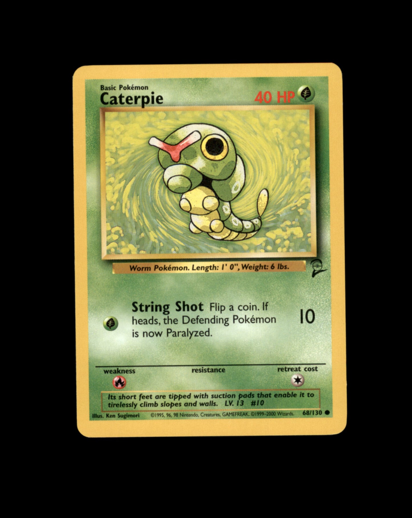 *SE BILDE FOR TILSTAND* Caterpie #68 Pokemon Base Set 2 Pokesingles