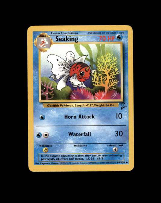 *SE BILDE FOR TILSTAND* Seaking #60 Pokemon Base Set 2 Pokesingles
