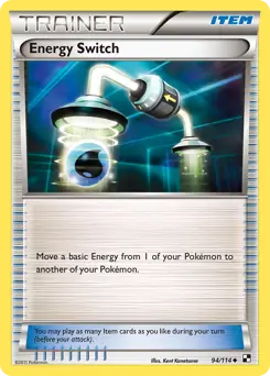 Energy Switch 94 - Black and White Base Pokesingles