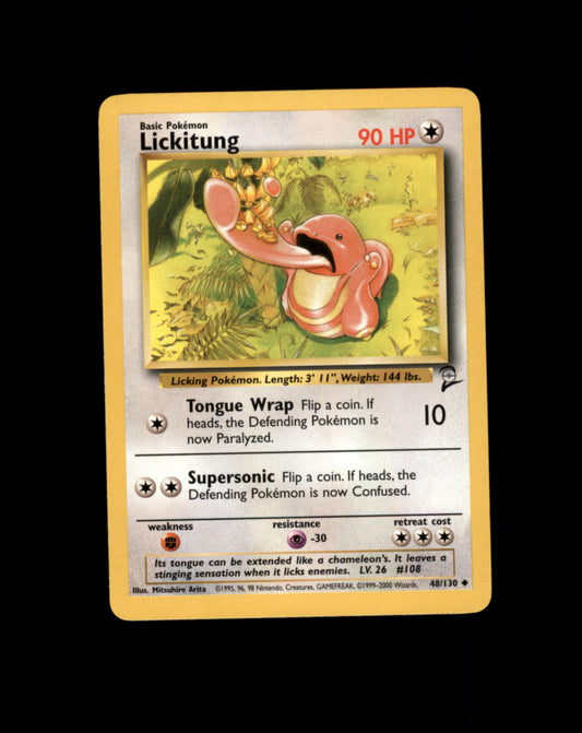 *SE BILDE FOR TILSTAND* Lickitung #48 Pokemon Base Set 2 Pokesingles