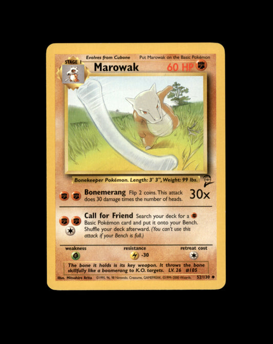 *SE BILDE FOR TILSTAND* Marowak #52 Pokemon Base Set 2 Pokesingles