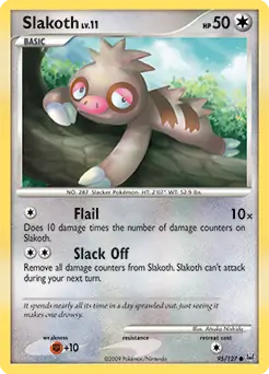 Slakoth 95 - Platinum Pokesingles