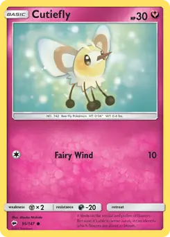 Cutiefly 95 - Burning Shadows Pokesingles