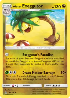 Alolan Exeggutor 95 - Ultra Prism Pokesingles
