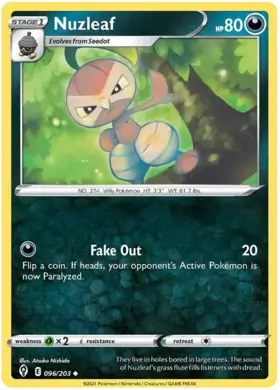 Nuzleaf 096, Evolving Skies | Sword & Shield, , 5.00 kr, Pokesingles. Kjøp pokemon kort til lave priser hos oss.