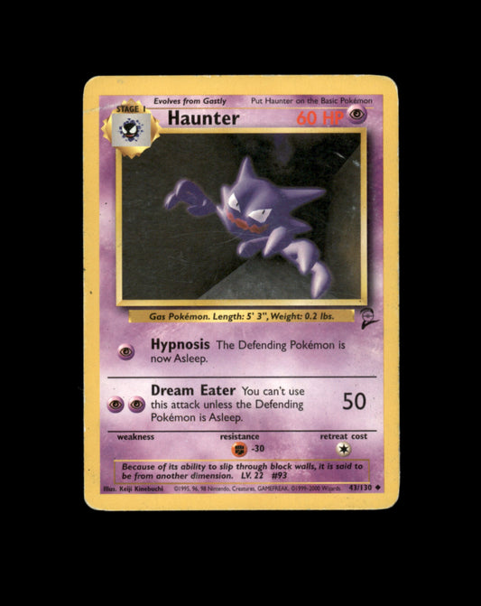 *SE BILDE FOR TILSTAND*	Haunter #43 Pokemon Base Set 2 Pokesingles