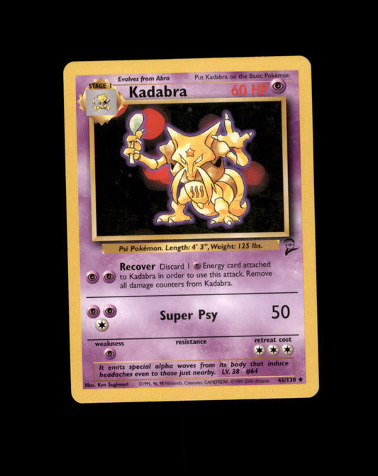 *SE BILDE FOR TILSTAND* Kadabra #46 Pokemon Base Set 2 Pokesingles