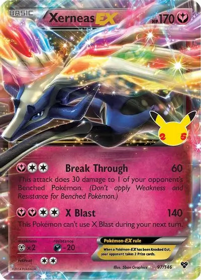 Xerneas EX 97, Celebrations | Sword & Shield, , 45.00 kr, Pokesingles. Kjøp pokemon kort til lave priser hos oss.