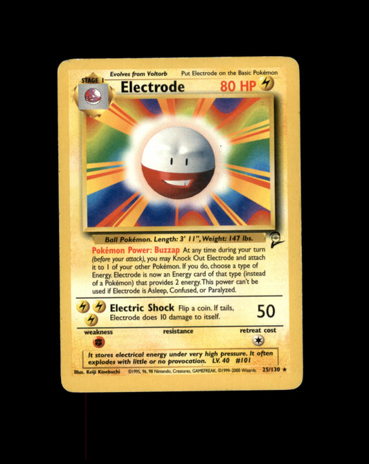 *SE BILDE FOR TILSTAND* Electrode #25 Pokemon Base Set 2 Pokesingles