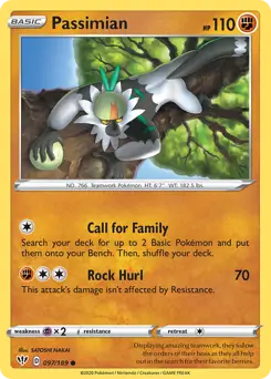 Passimian 097, Darkness Ablaze | Sword & Shield, , 39.00 kr, Pokesingles. Kjøp pokemon kort til lave priser hos oss.