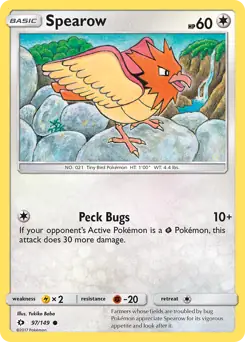 Spearow 97 - Sun & Moon Base Pokesingles