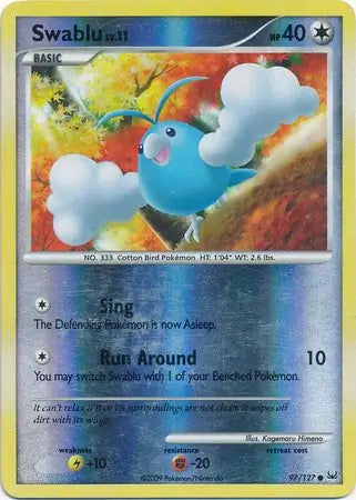 Swablu Reverse Holo 97 - Platinum Pokesingles