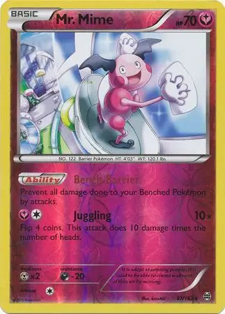 Mr. Mime Reverse Holo 97 - Breakthrough Pokesingles