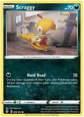 Scraggy 098, Evolving Skies | Sword & Shield, , 5.00 kr, Pokesingles. Kjøp pokemon kort til lave priser hos oss.