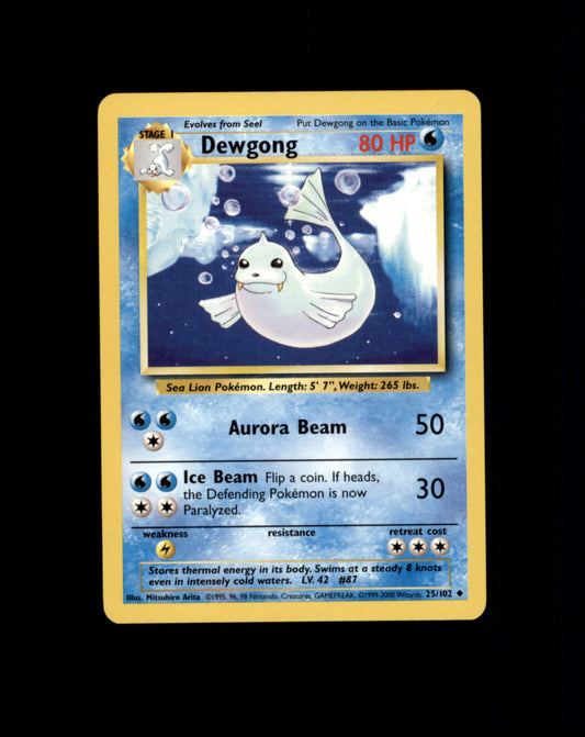 *SE BILDE FOR TILSTAND* Dewgong Pokemon Base Set Pokesingles
