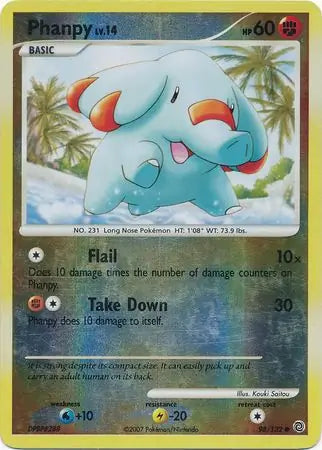 Phanpy Reverse Holo 98 - Secret Wonders Pokesingles