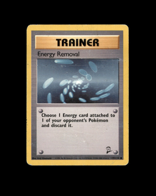 *SE BILDE FOR TILSTAND* Energy Removal #119 Pokemon Base Set 2 Pokesingles