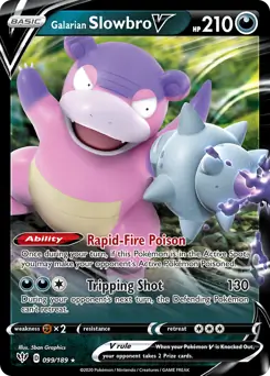 Galarian Slowbro V 099, Darkness Ablaze | Sword & Shield, , 35.00 kr, Pokesingles. Kjøp pokemon kort til lave priser hos oss.