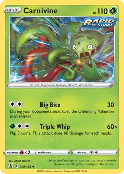 Carnivine 009 - Battle Styles