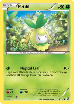 Petilil 9 - Black and White Base Pokesingles