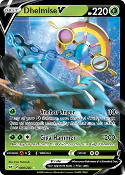 Dhelmise V 009 - Sword & Shield Base Pokesingles
