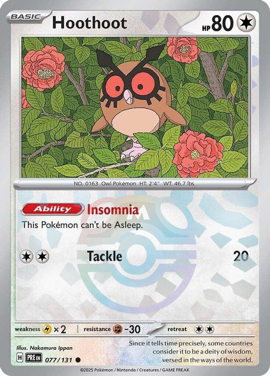 Hoothoot (Master Ball Pattern) 77 - Prismatic Evolutions