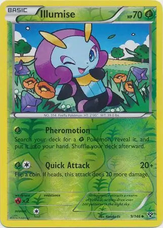 Illumise Reverse Holo 9 - XY Base Pokesingles